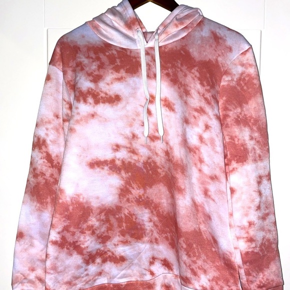 Bobbie Brooks Hooded Sweatshirt Women L Long Sleeve Drawstring Pullover‎ - Picture 1 of 4